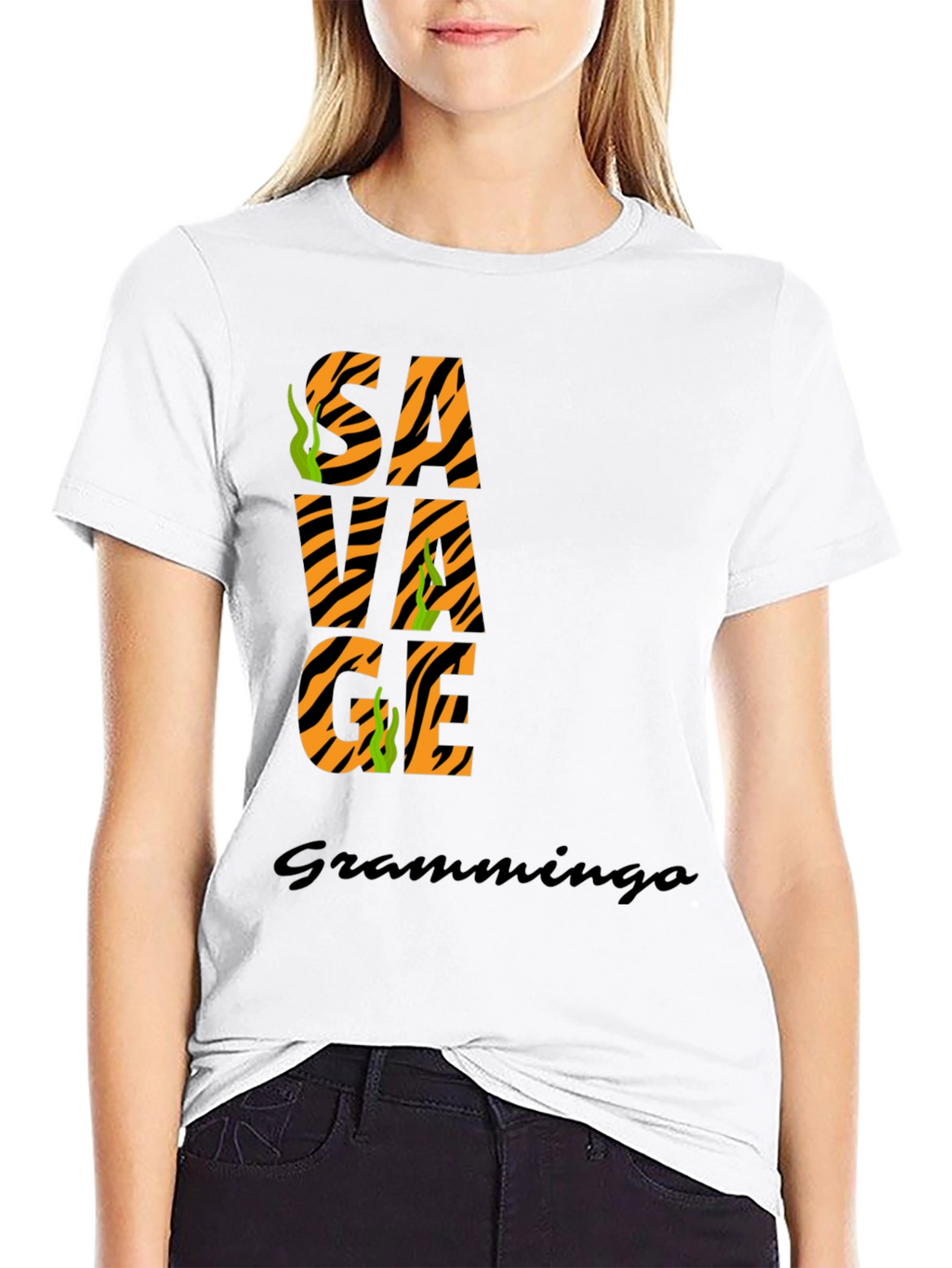 Savage Graphic Tee - Tiger Print