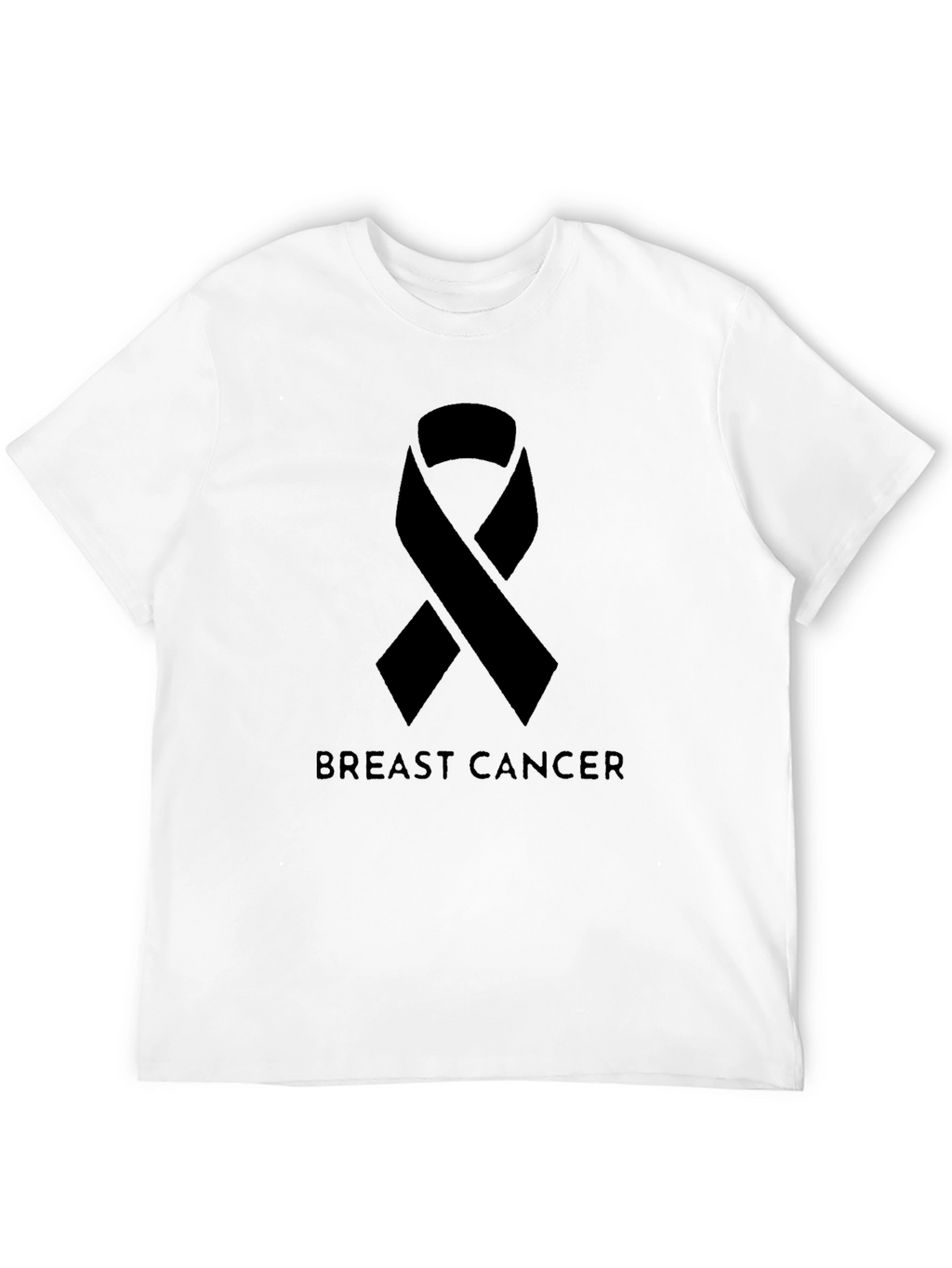 Breast Cancer Awareness Ribbon Graphic T-Shirt
