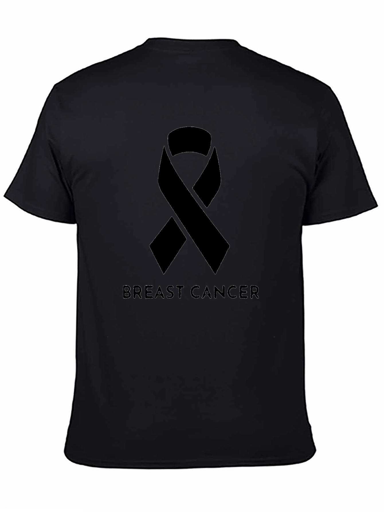 Breast Cancer Awareness Ribbon Graphic T-Shirt