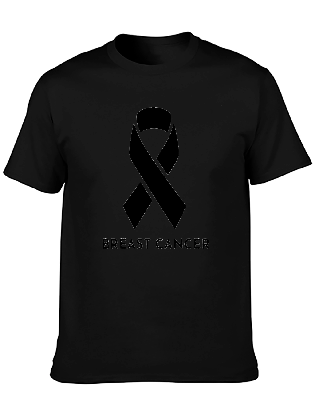 Breast Cancer Awareness Ribbon Graphic T-Shirt