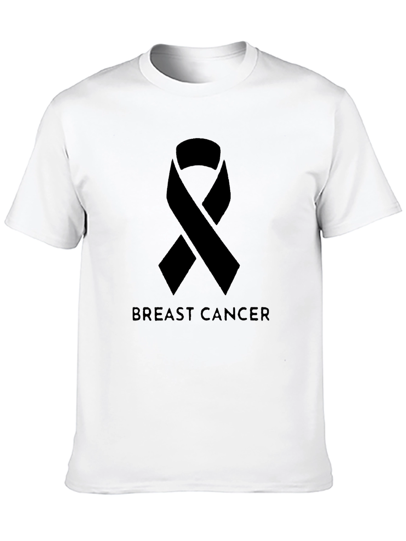 Breast Cancer Awareness Ribbon Graphic T-Shirt