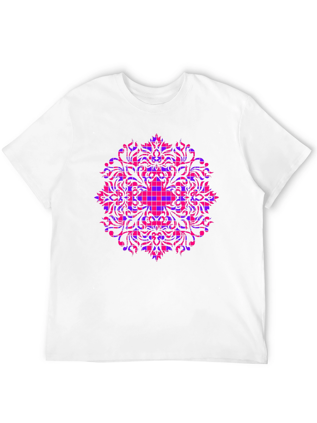 Geometric Mandala Black T-Shirt