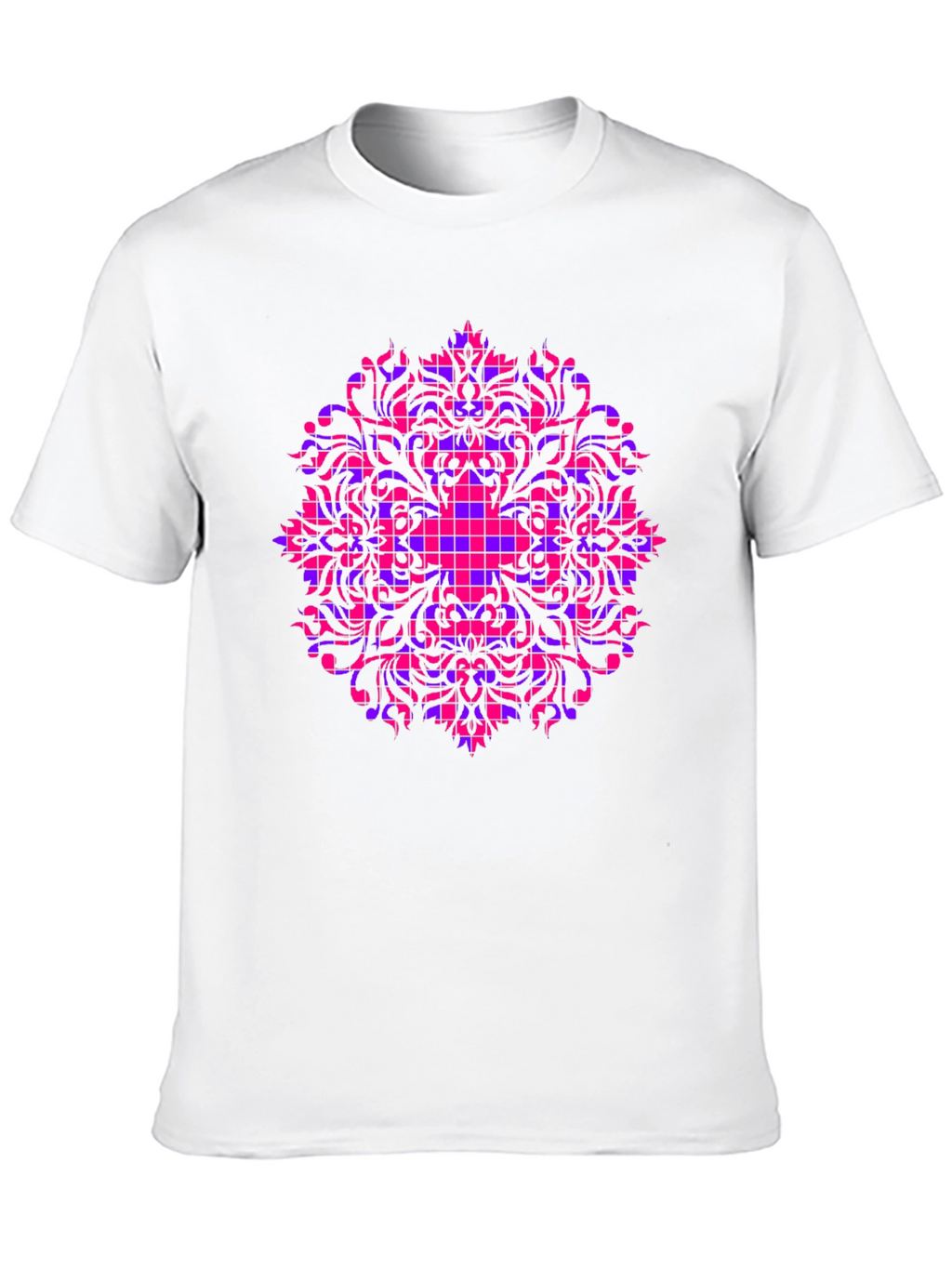Geometric Mandala Black T-Shirt
