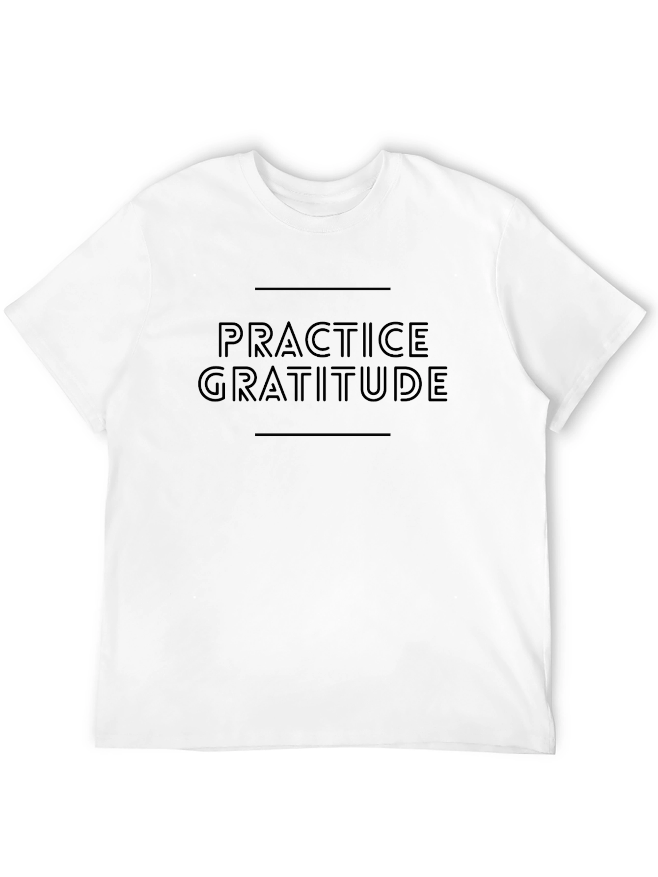 Practice Gratitude Graphic Tee - Black