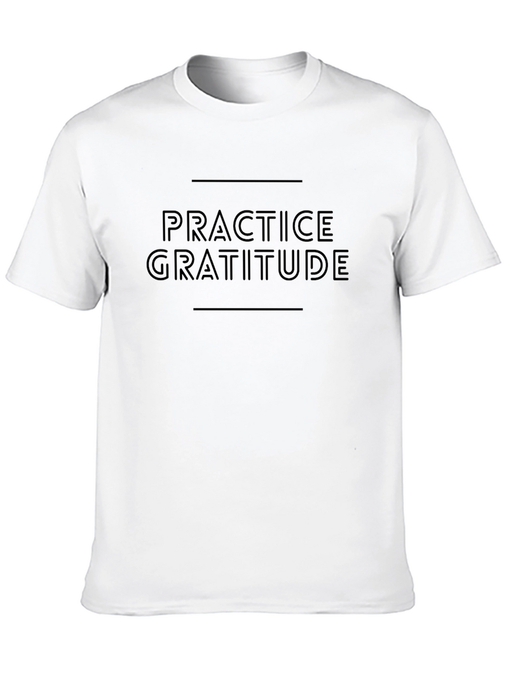 Practice Gratitude Graphic Tee - Black
