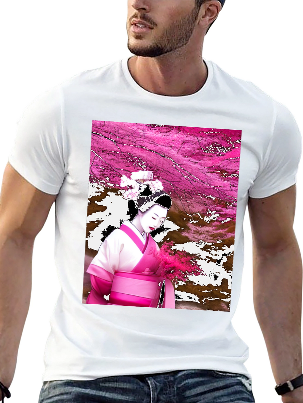 Geisha Graphic Black T-Shirt