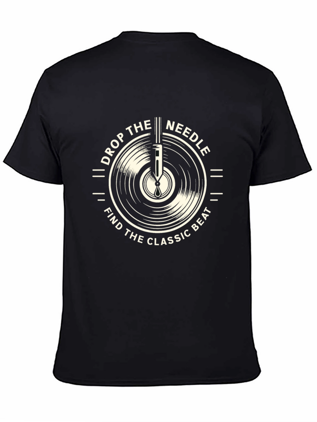 Drop the Needle Classic Beat Black T-Shirt