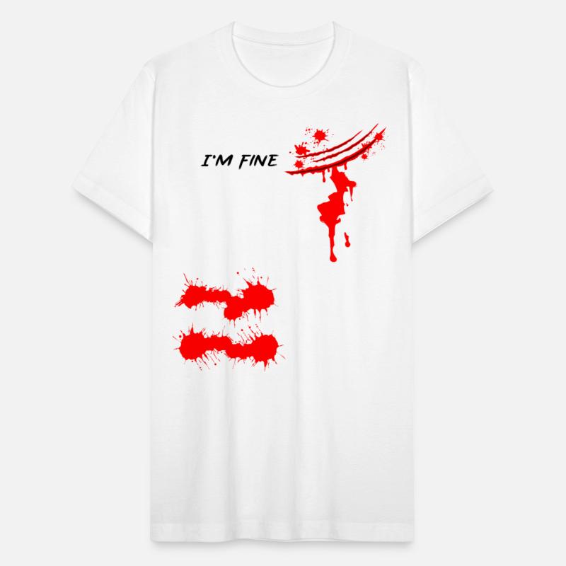 I'm Fine Bloody Hand Bloodstained Blood Splatter
