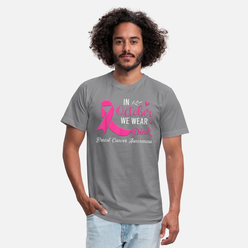 In October We Wear Pink Warrior Breast Cancer Awar
