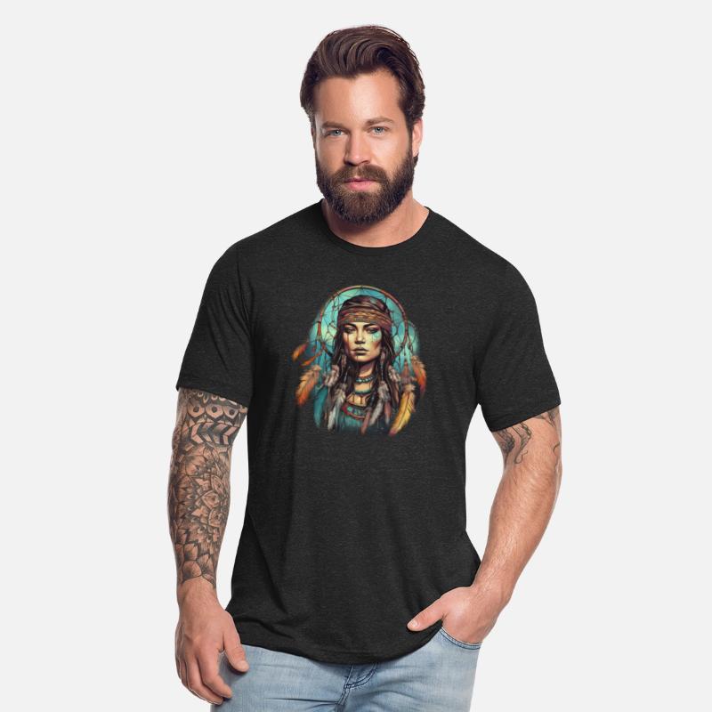 Indian Woman Spirit Dream Catcher for a Native