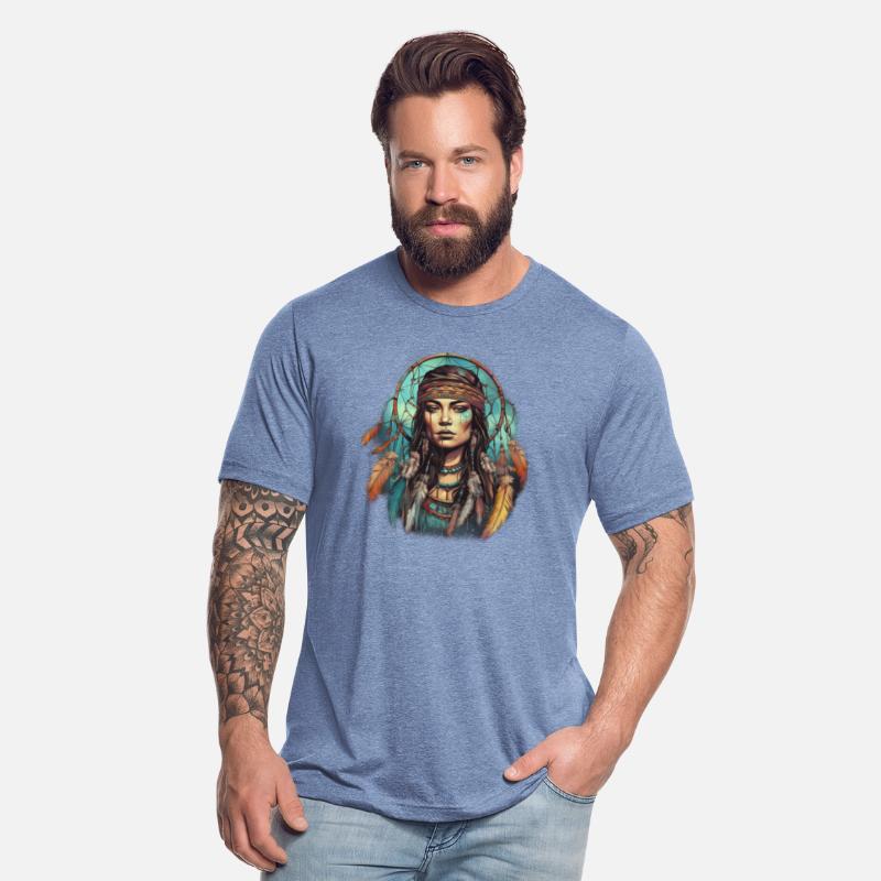 Indian Woman Spirit Dream Catcher for a Native