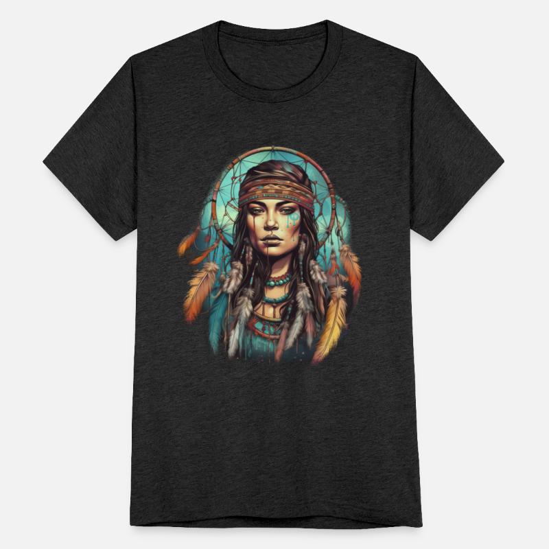 Indian Woman Spirit Dream Catcher for a Native