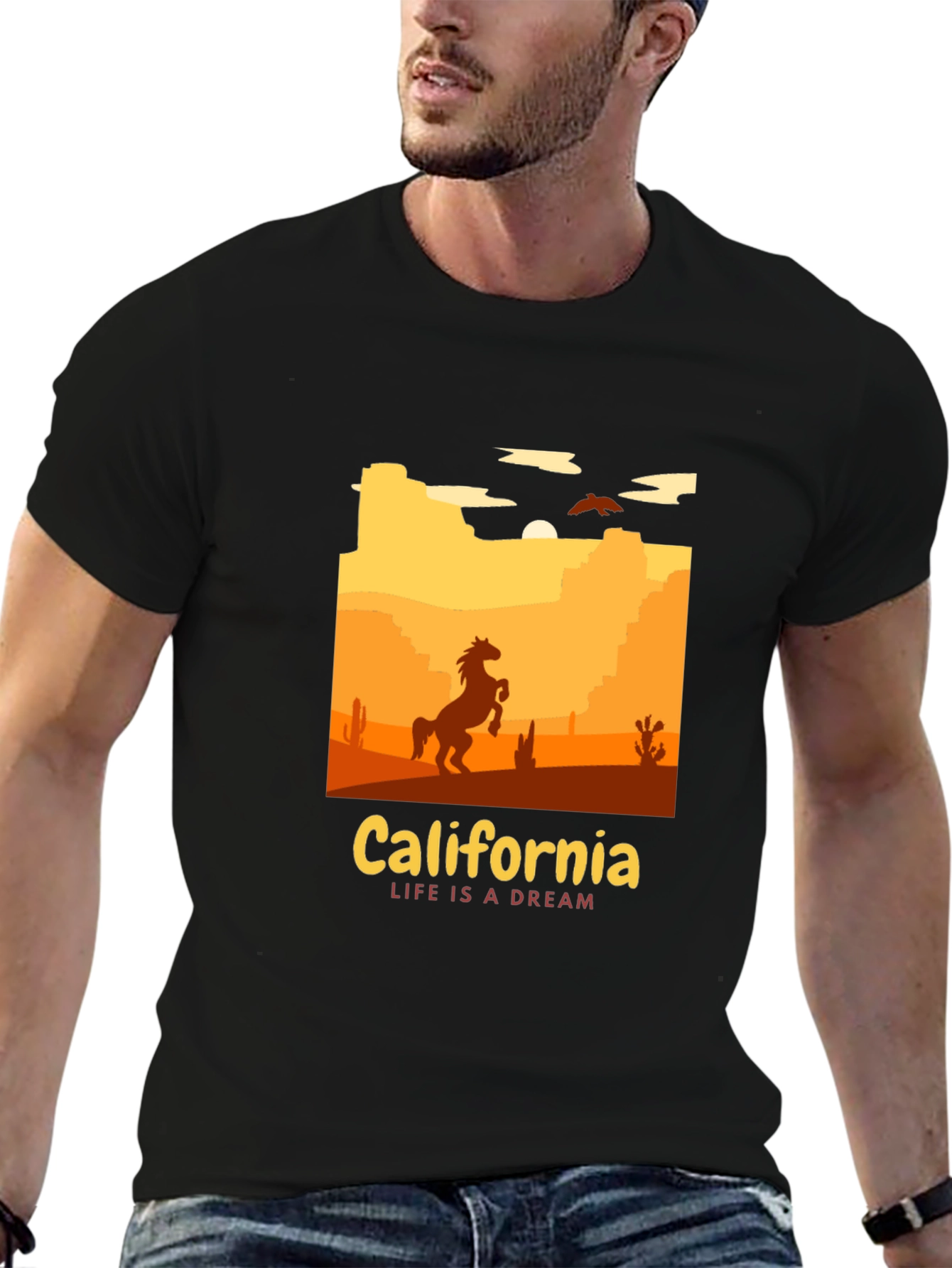 California Dreamin T-Shirt - Western Landscape Tee