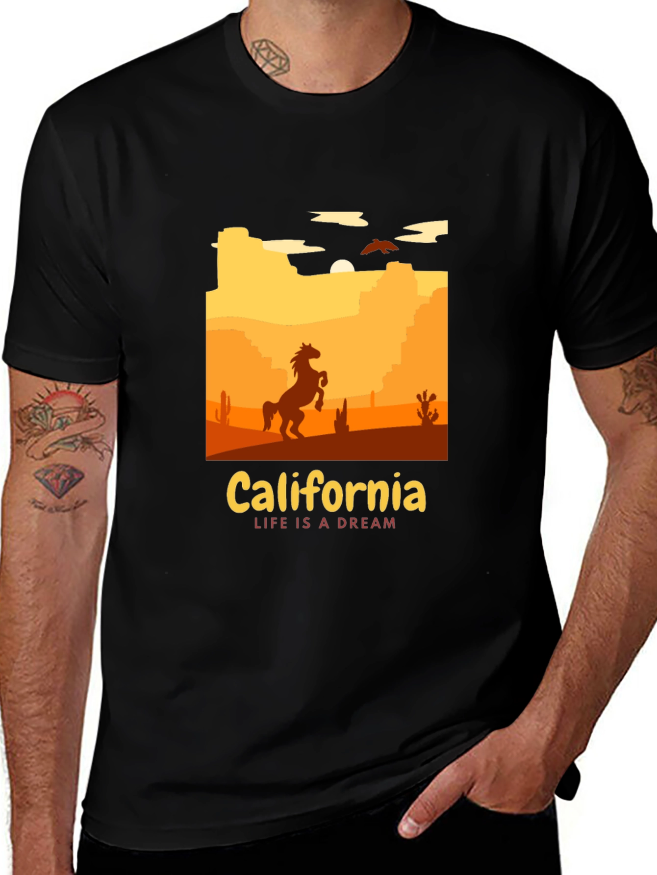 California Dreamin T-Shirt - Western Landscape Tee