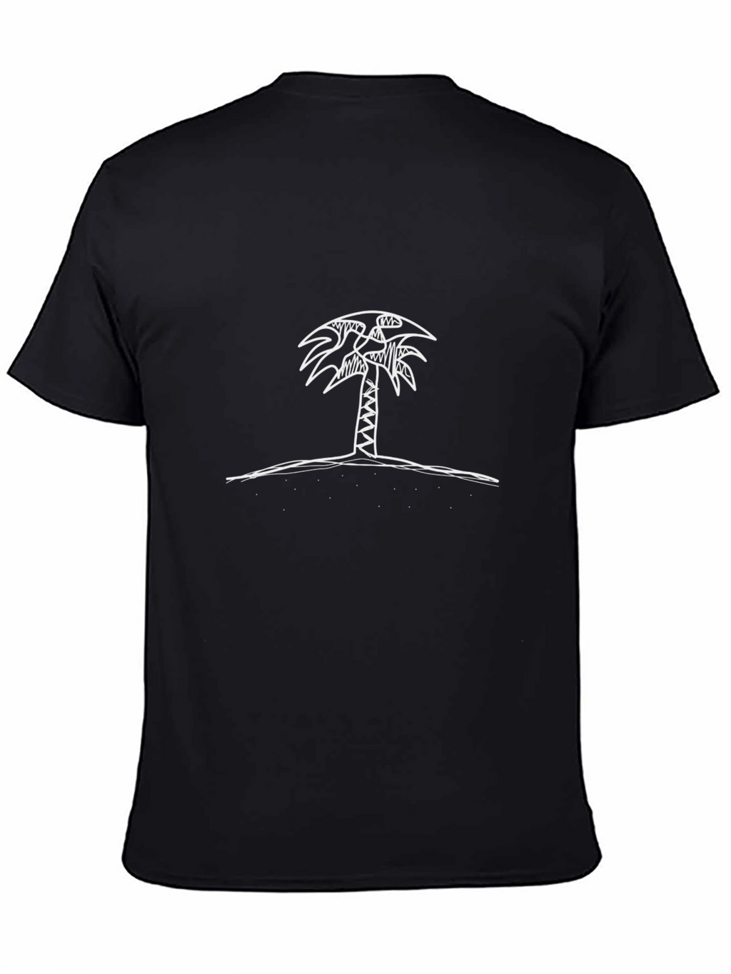 Palm Tree Graphic Black T-Shirt
