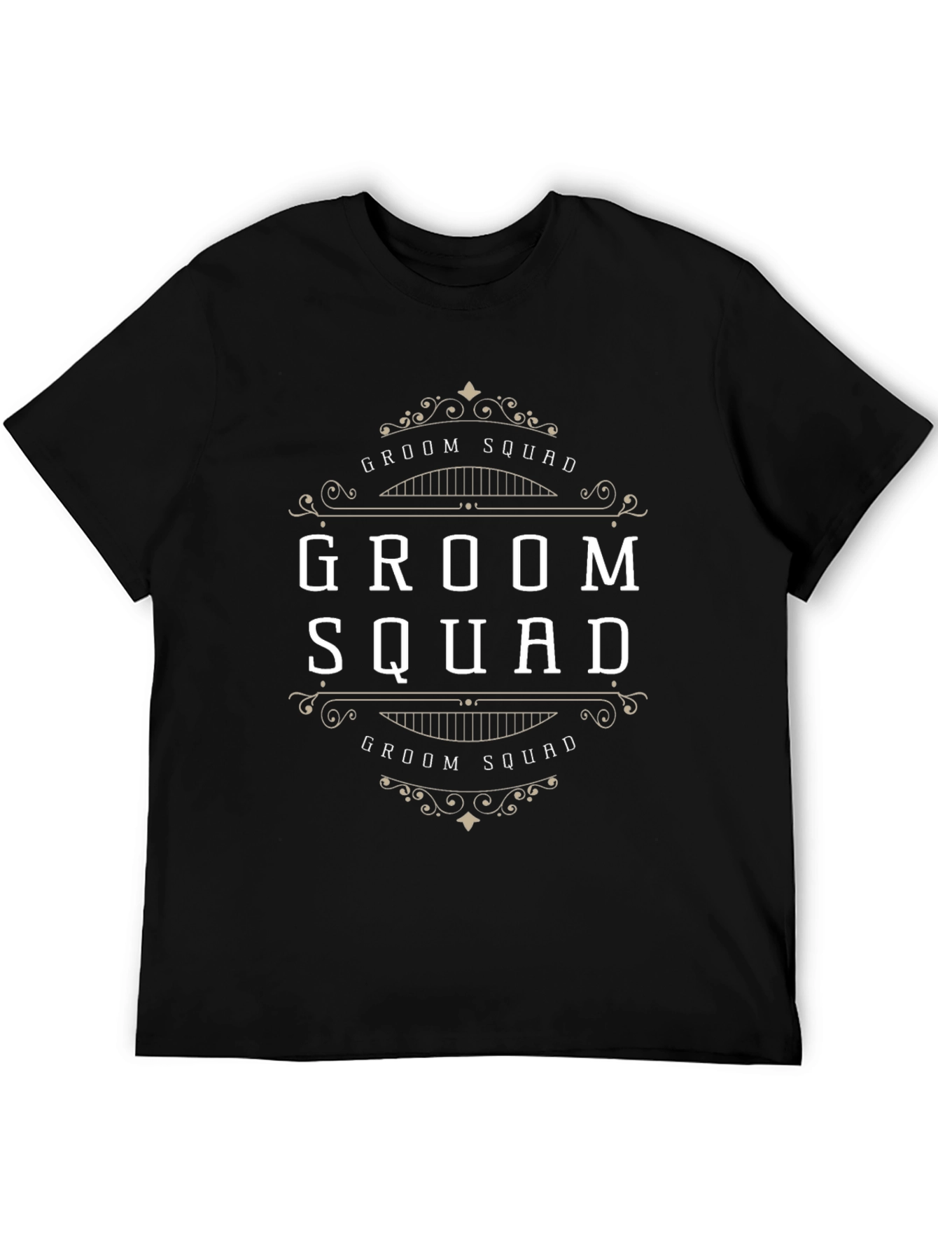Groom Squad Black T-Shirt - Wedding Party Apparel