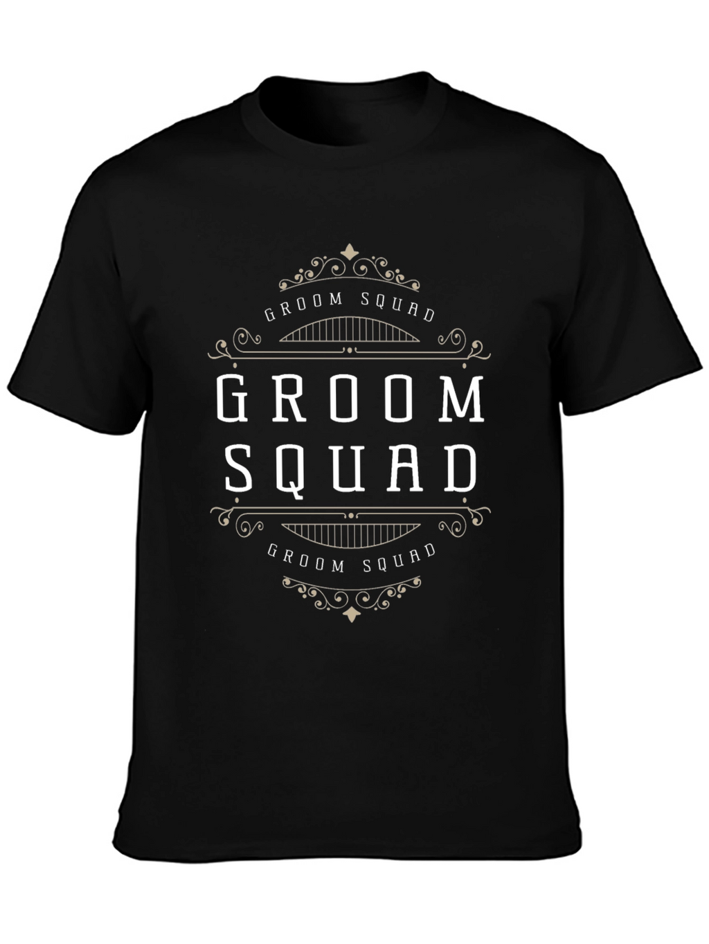 Groom Squad Black T-Shirt - Wedding Party Apparel