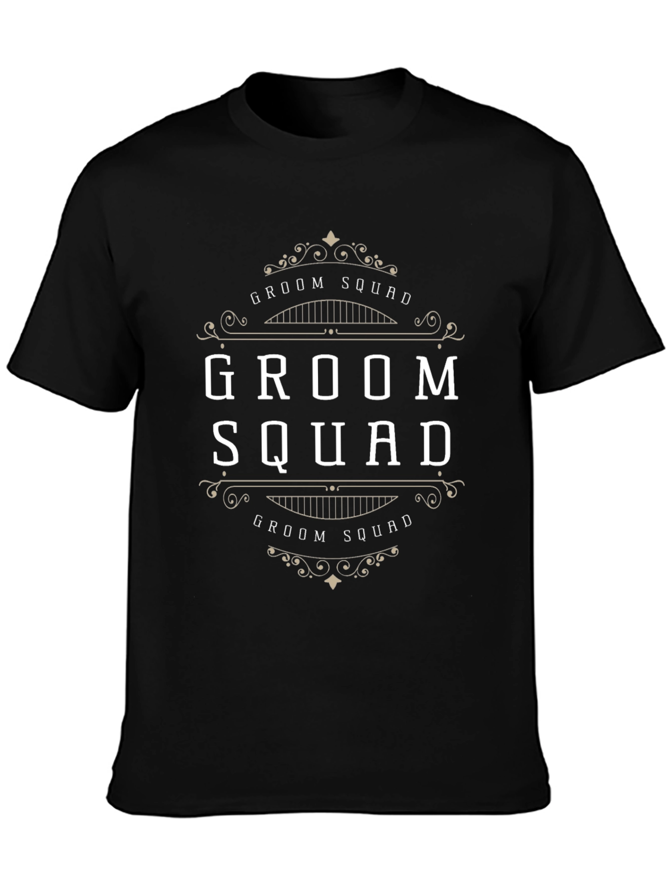 Groom Squad Black T-Shirt - Wedding Party Apparel