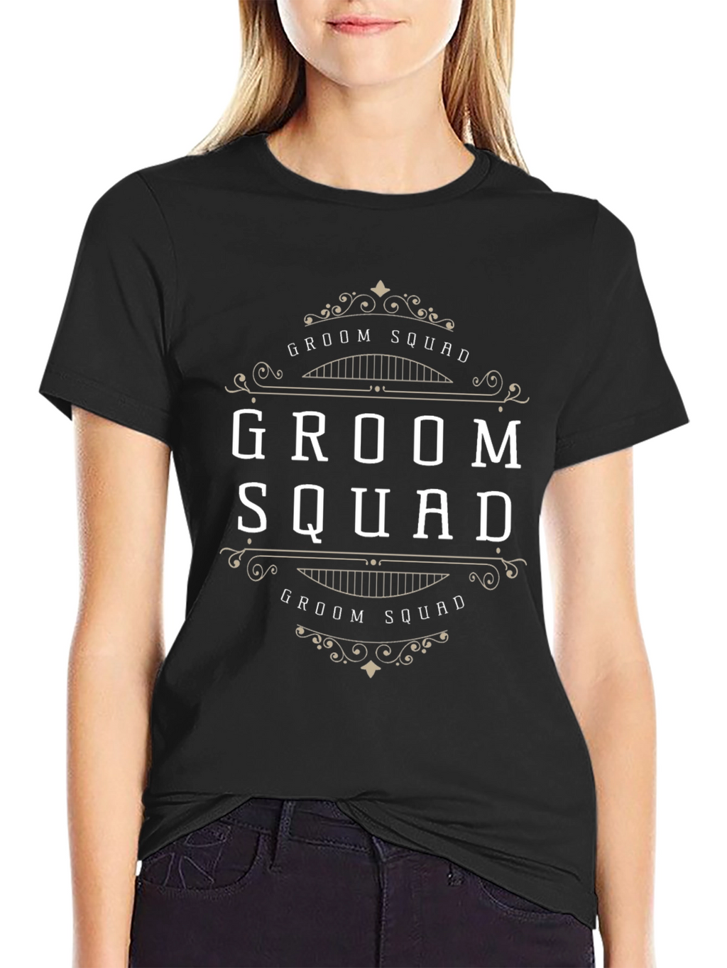 Groom Squad Black T-Shirt - Wedding Party Apparel