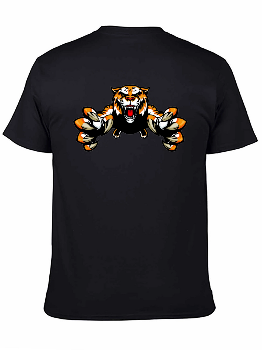 Roaring Tiger Graphic Black T-Shirt