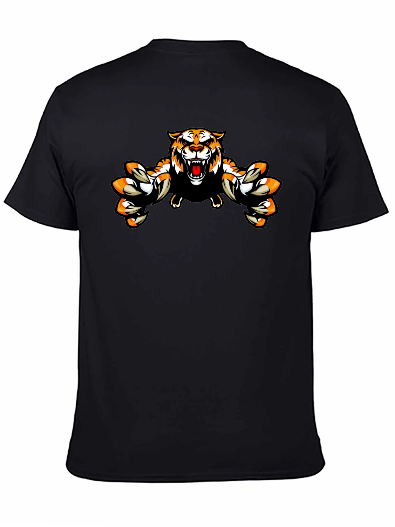 Roaring Tiger Graphic Black T-Shirt