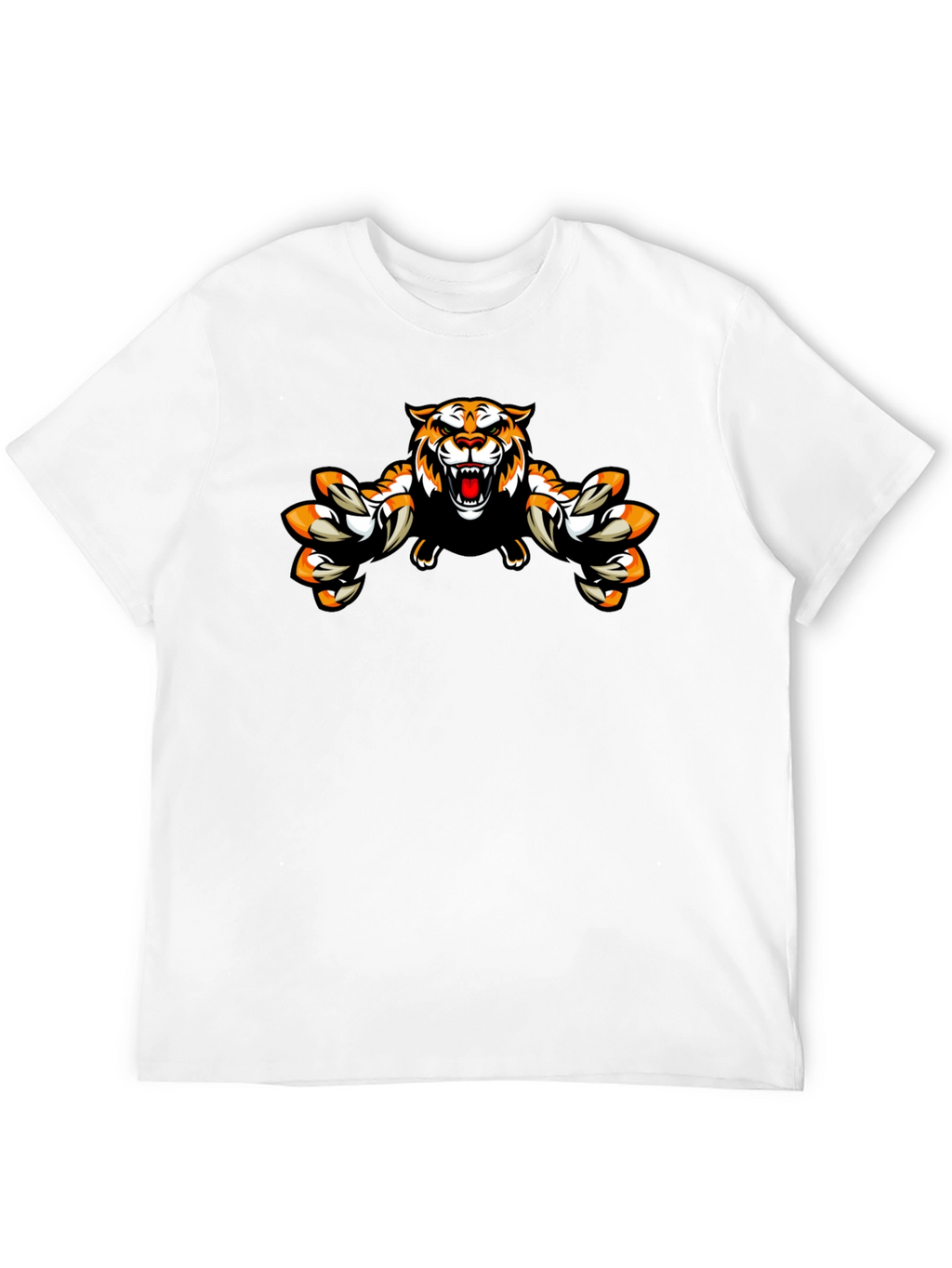 Roaring Tiger Graphic Black T-Shirt