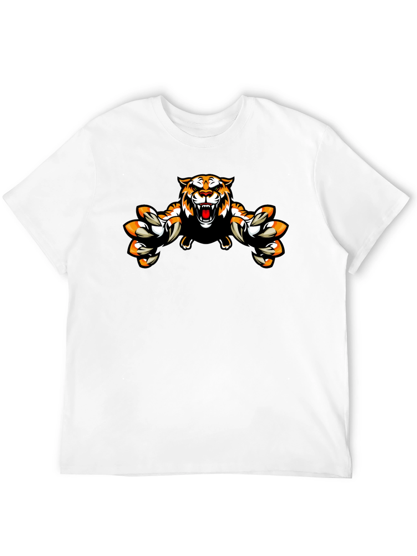 Roaring Tiger Graphic Black T-Shirt