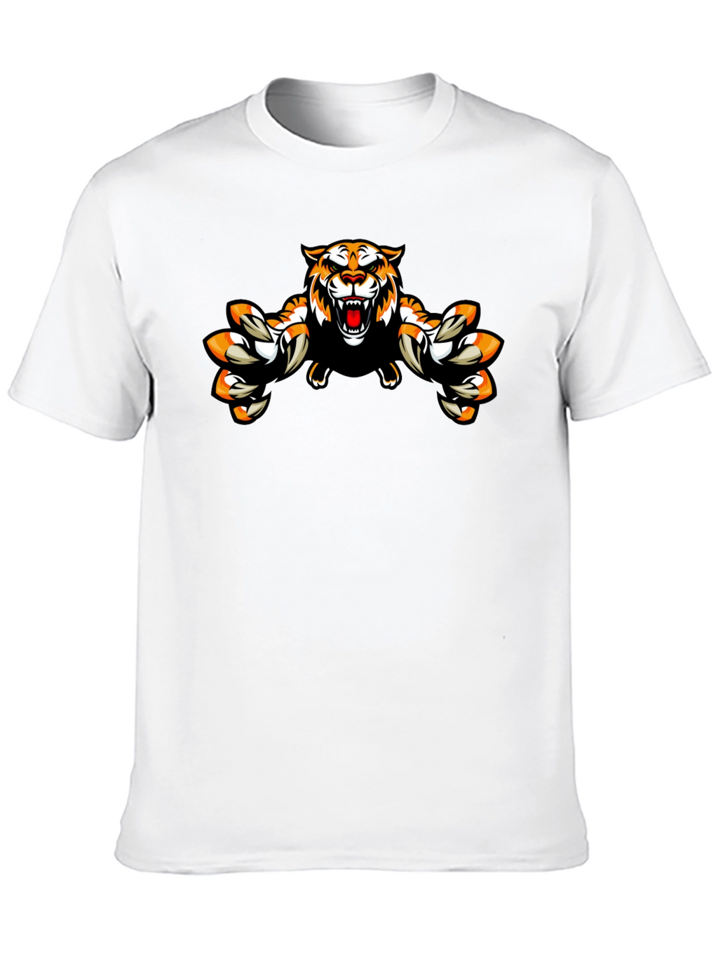 Roaring Tiger Graphic Black T-Shirt