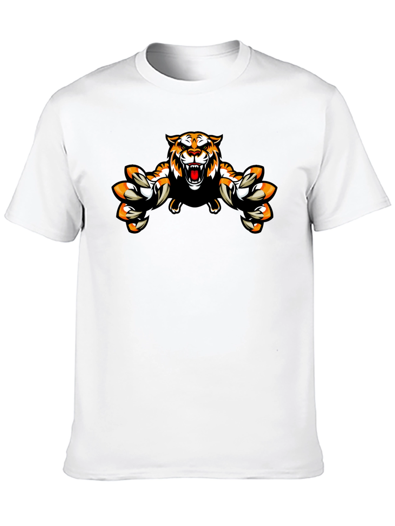 Roaring Tiger Graphic Black T-Shirt
