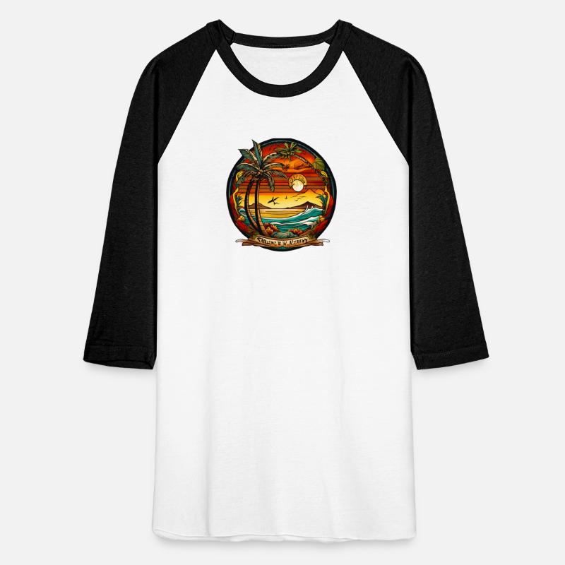 Island Vibes: Swaying Coconut Palm on a Serene Bea
