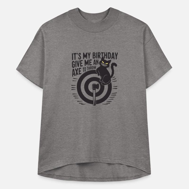It's My Birthday Funny Axe Throwing cat Lover