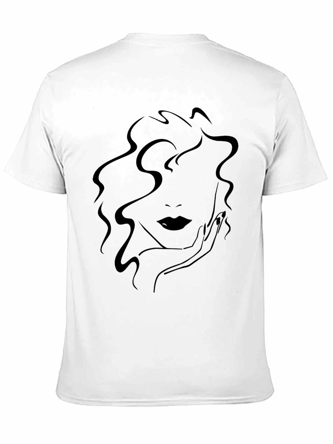 Abstract Woman Face Graphic T-Shirt