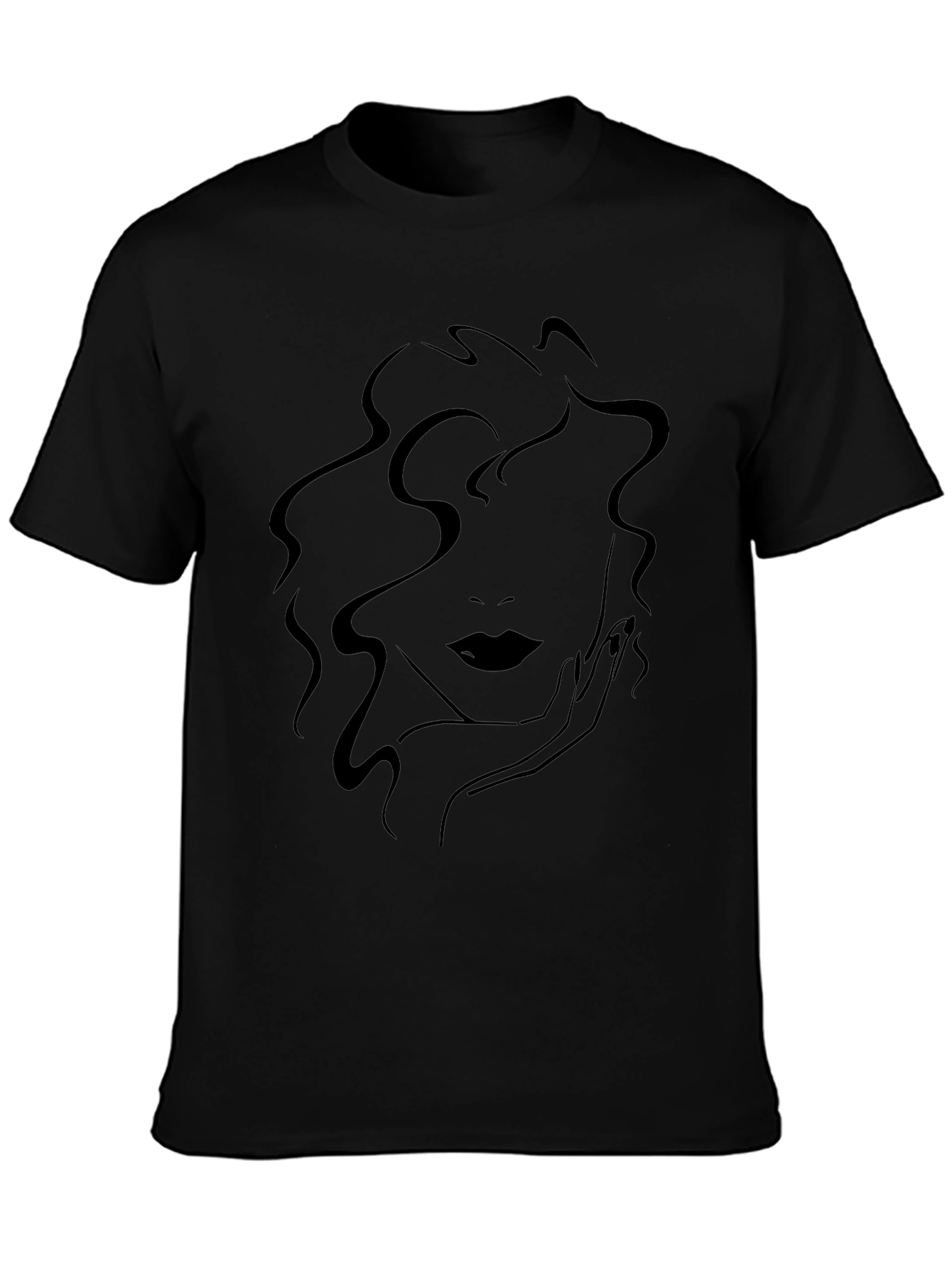 Abstract Woman Face Graphic T-Shirt