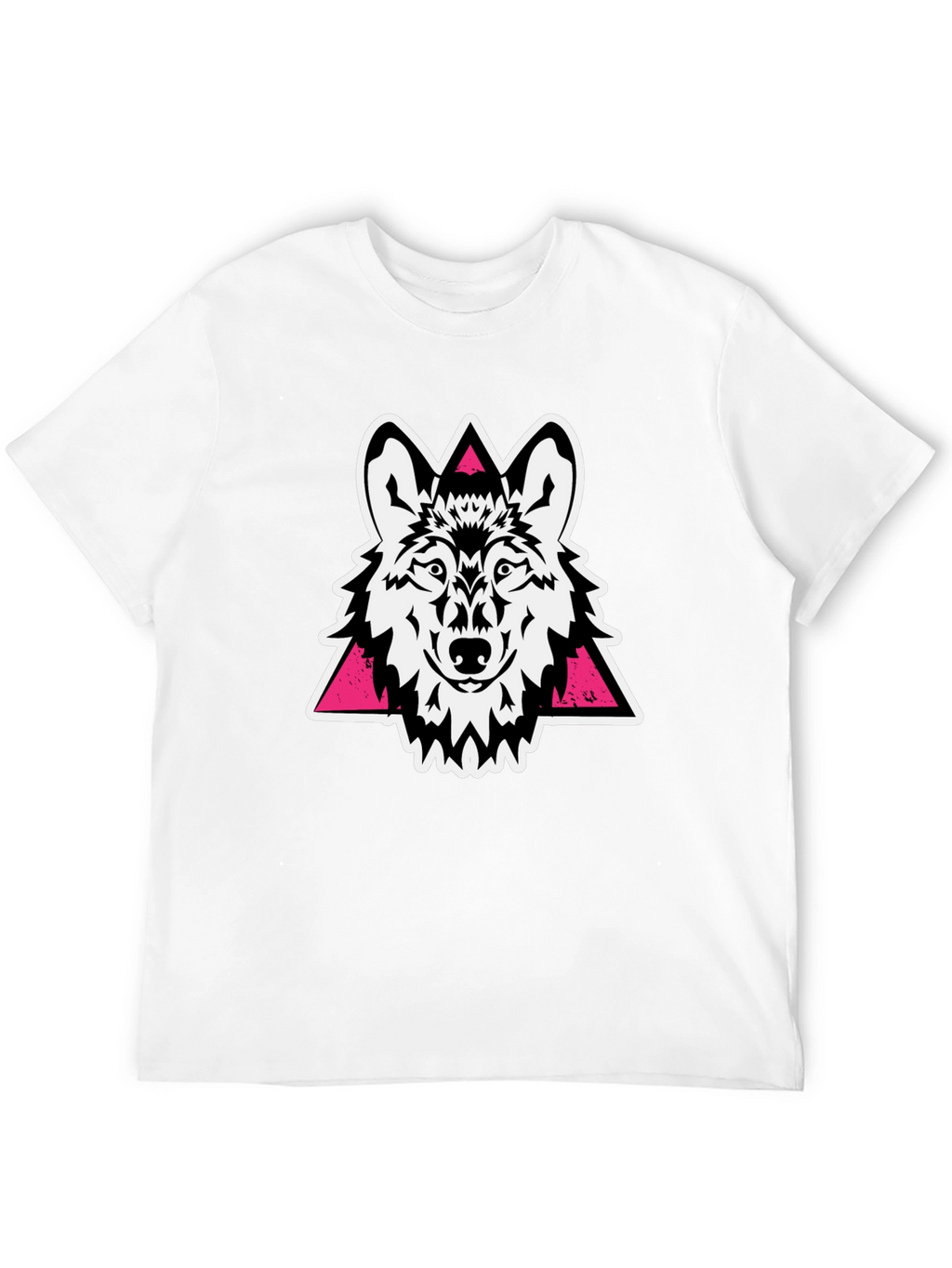 Wolf Graphic Tee - Black Stylish Cotton T-Shirt