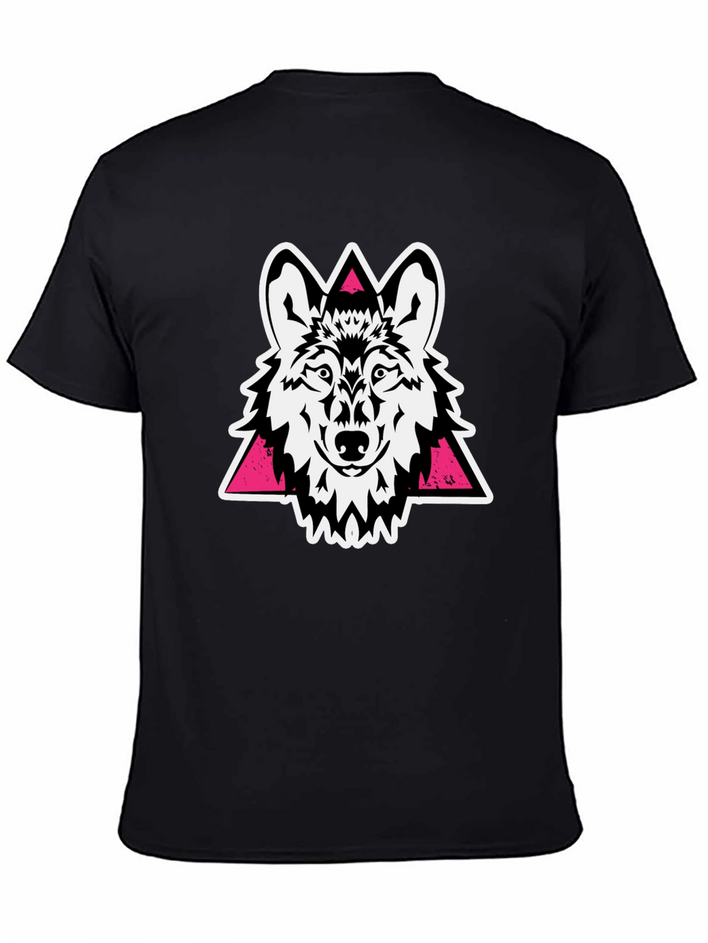 Wolf Graphic Tee - Black Stylish Cotton T-Shirt