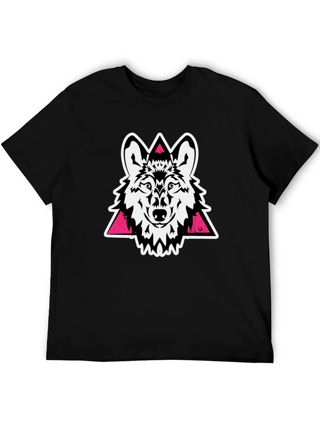 Wolf Graphic Tee - Black Stylish Cotton T-Shirt