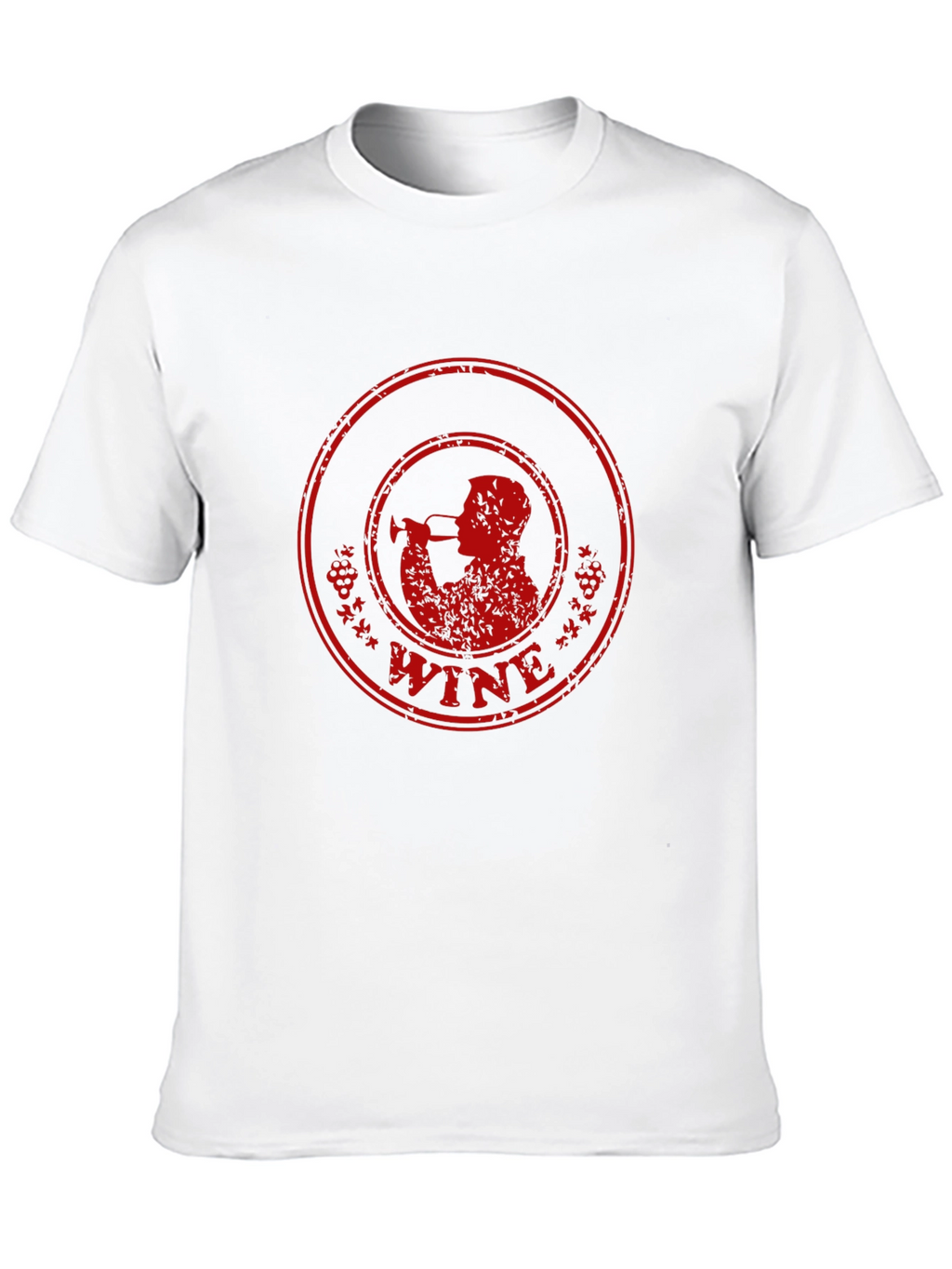 Wine Drinker Graphic T-Shirt - Black