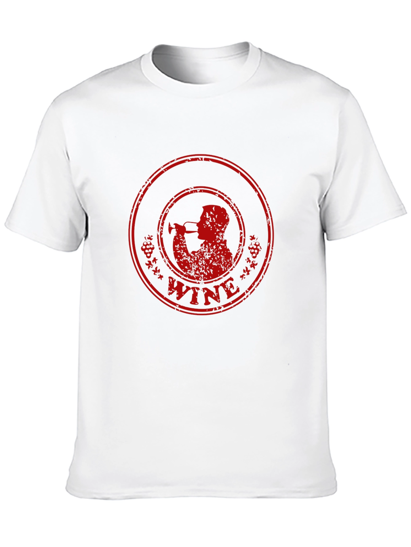 Wine Drinker Graphic T-Shirt - Black