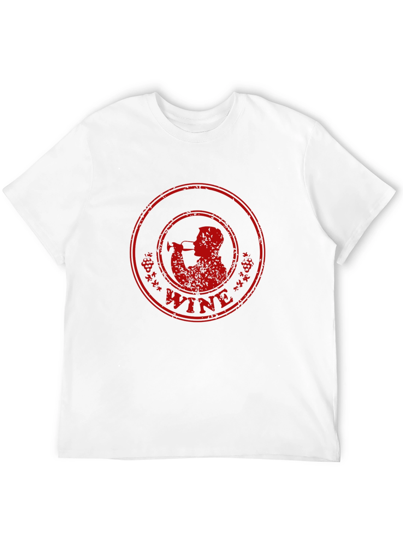 Wine Drinker Graphic T-Shirt - Black