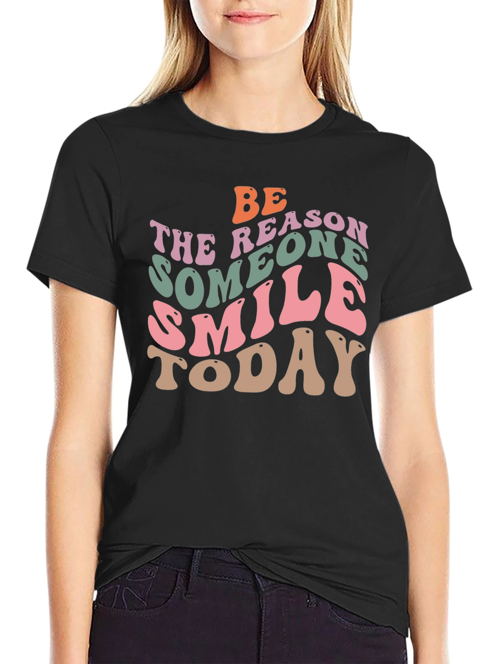 Retro Graphic T-Shirt: Be the Reason Someone Smiles Today