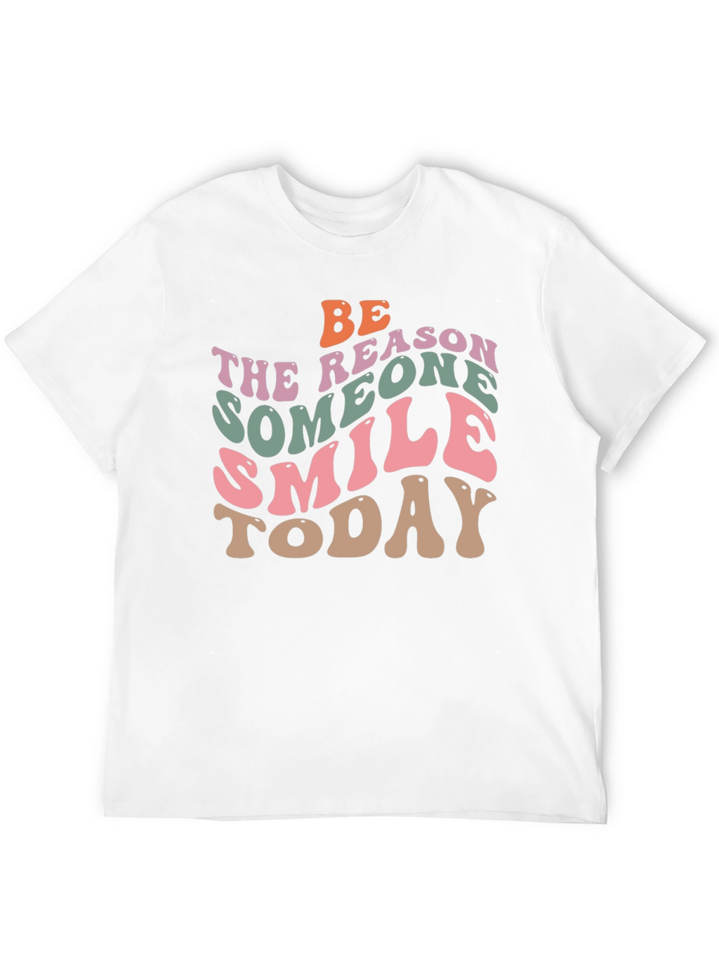 Retro Graphic T-Shirt: Be the Reason Someone Smiles Today