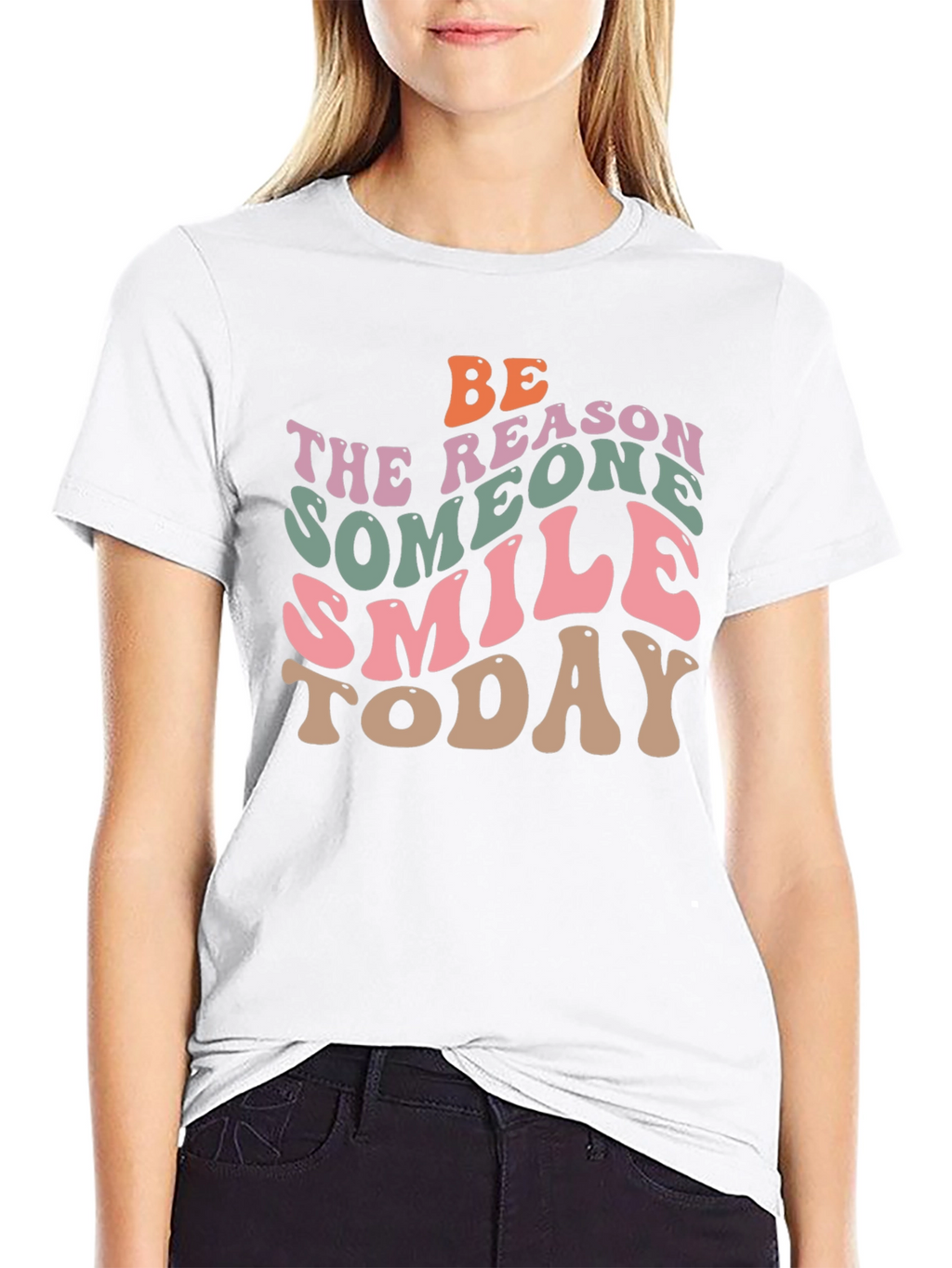 Retro Graphic T-Shirt: Be the Reason Someone Smiles Today