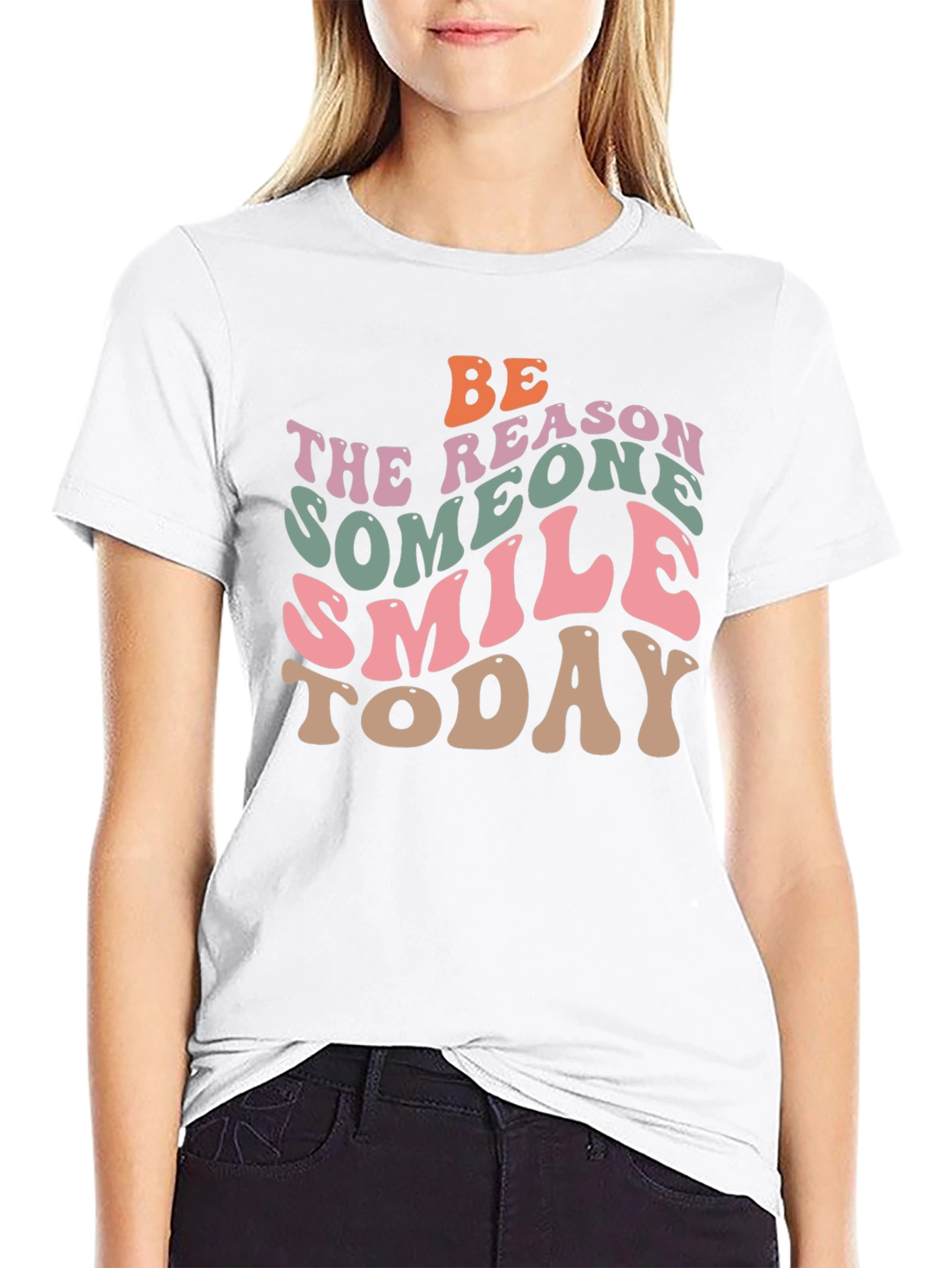 Retro Graphic T-Shirt: Be the Reason Someone Smiles Today