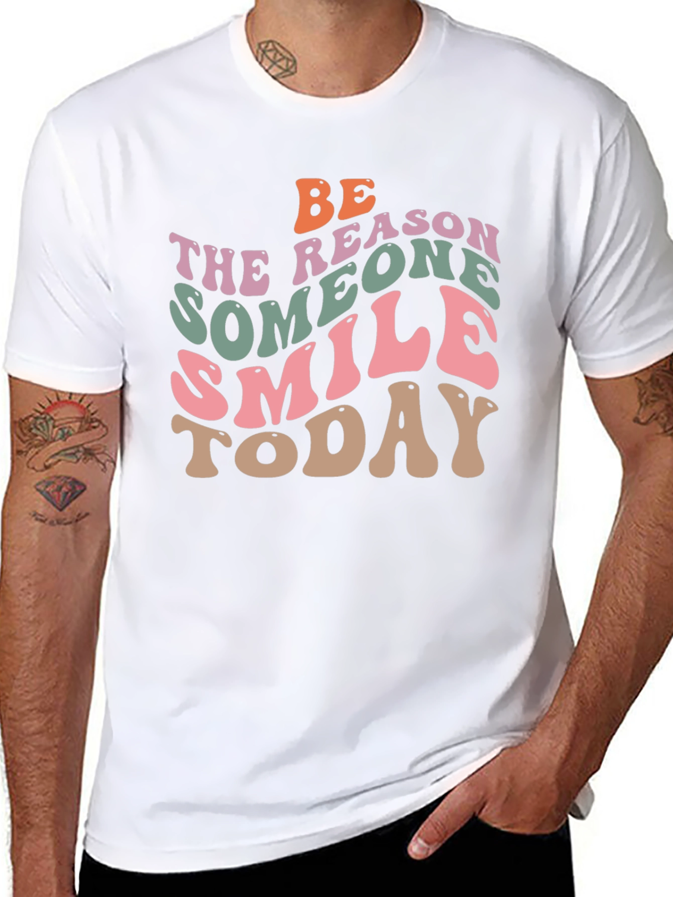 Retro Graphic T-Shirt: Be the Reason Someone Smiles Today