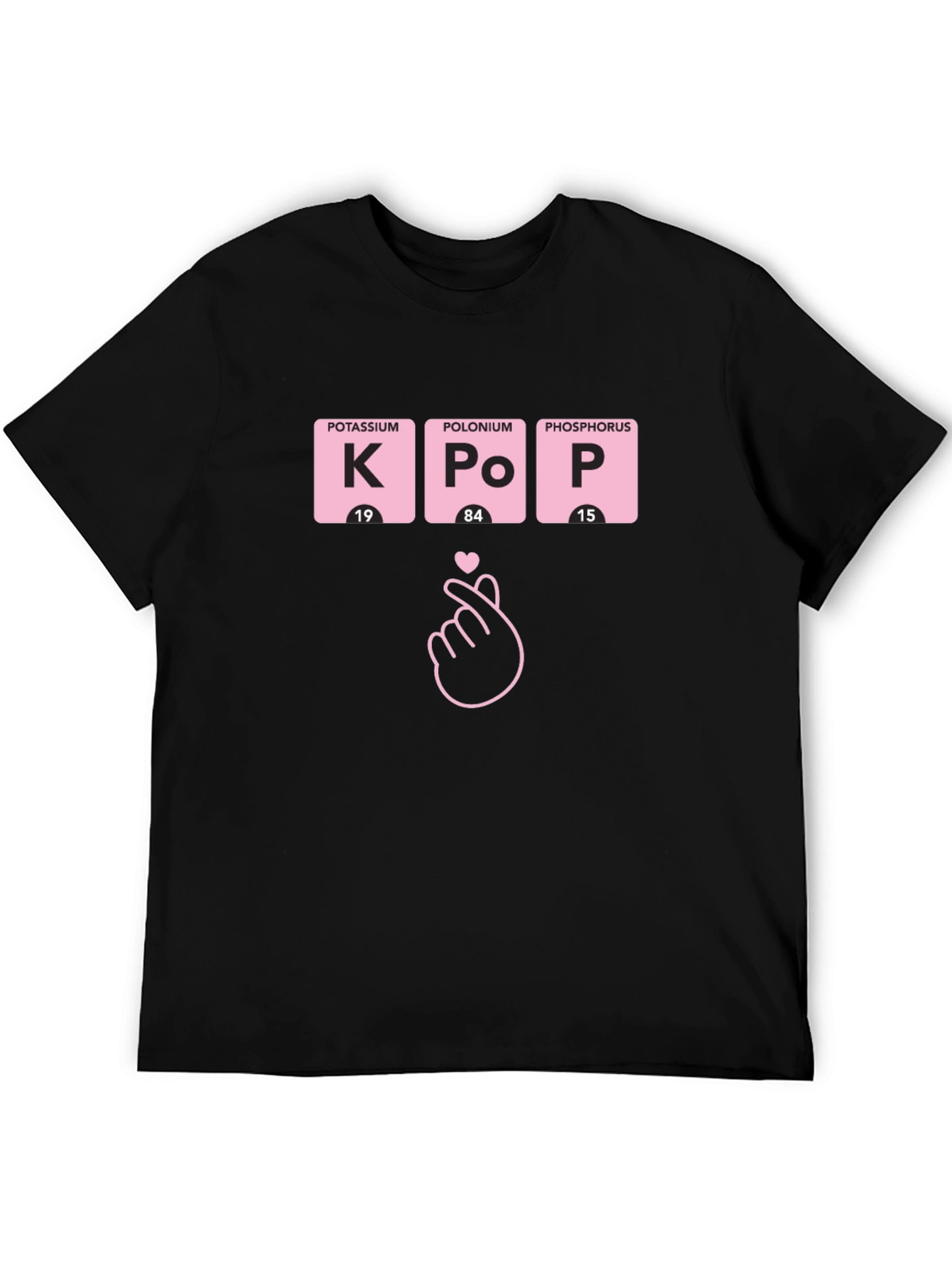 KPOP Element Chart T-Shirt - Trendy Korean Pop Fashion Top