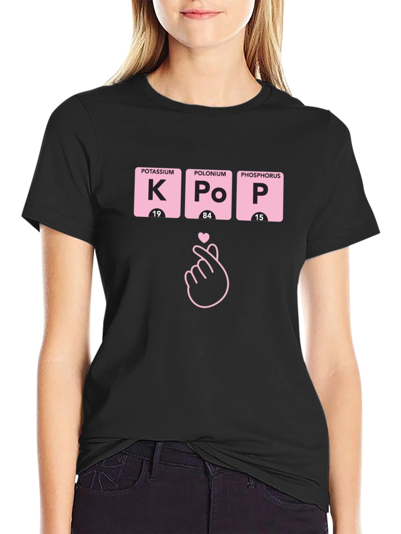 KPOP Element Chart T-Shirt - Trendy Korean Pop Fashion Top