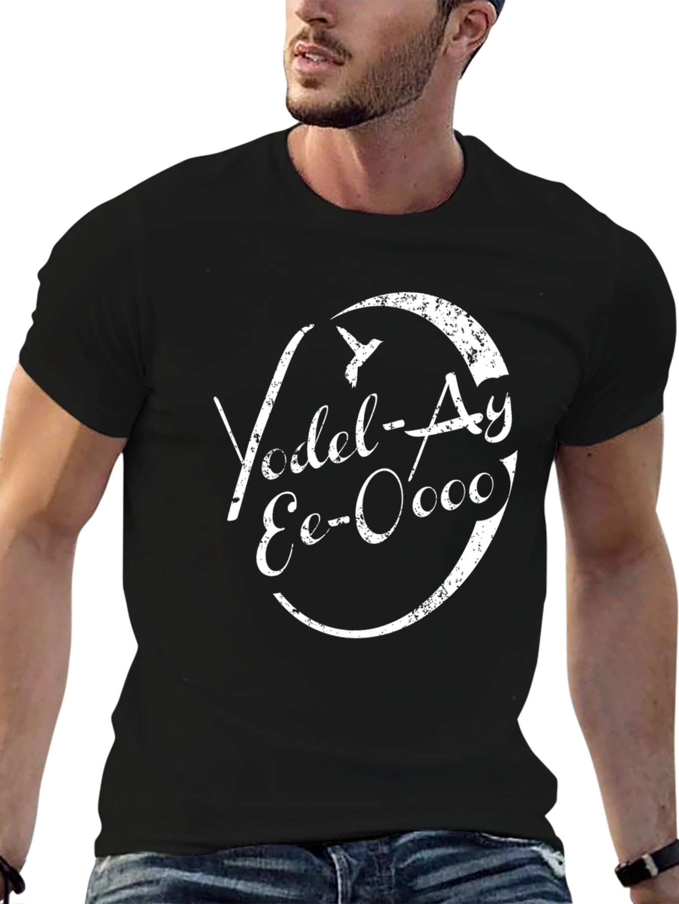 Yodel-Ay Eo-Oooo Black Graphic Tee