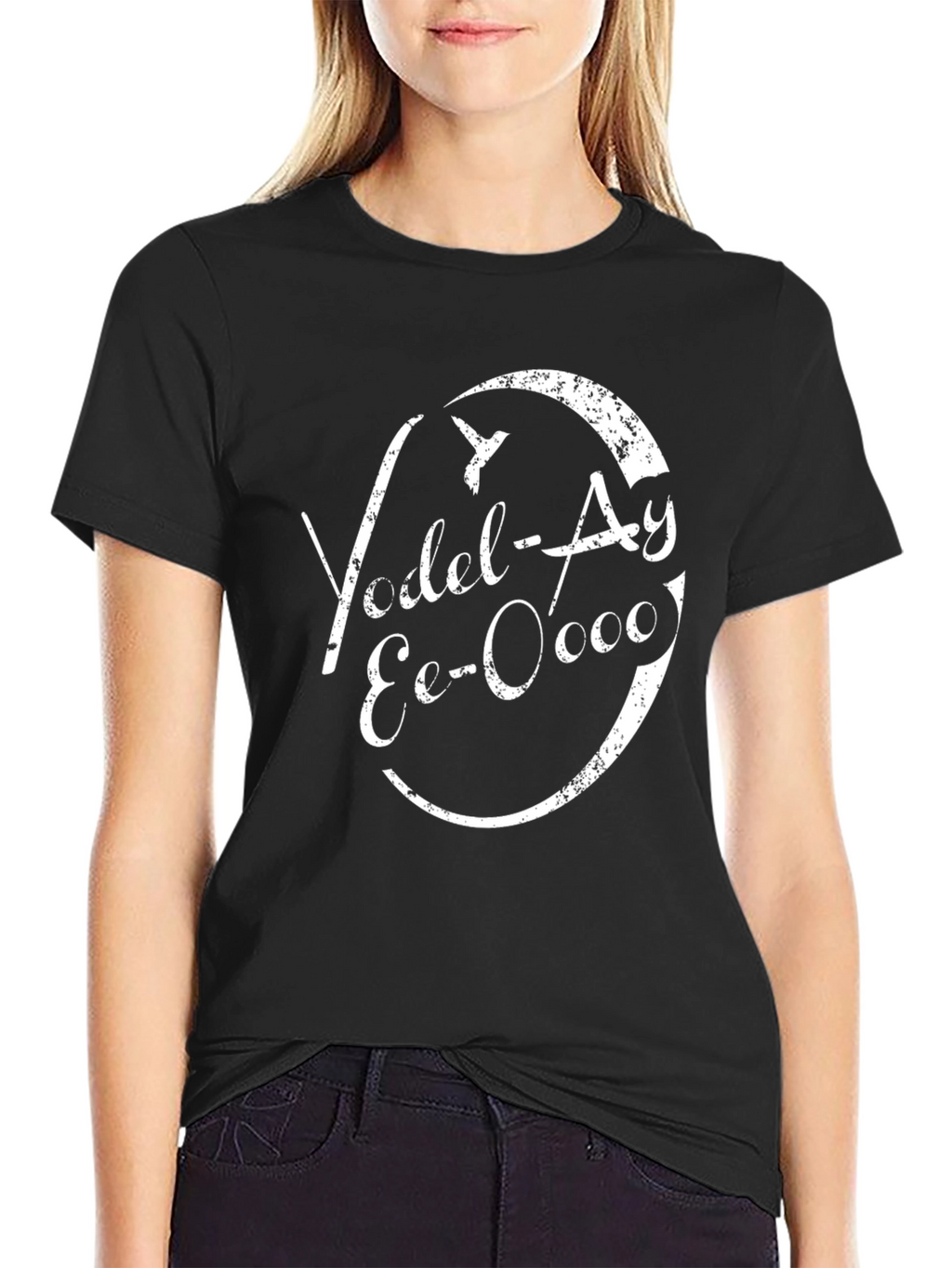 Yodel-Ay Eo-Oooo Black Graphic Tee