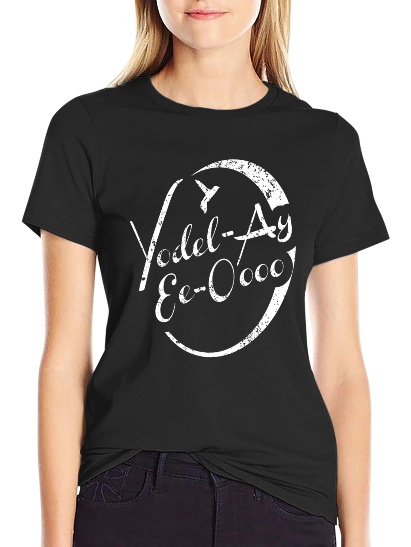 Yodel-Ay Eo-Oooo Black Graphic Tee