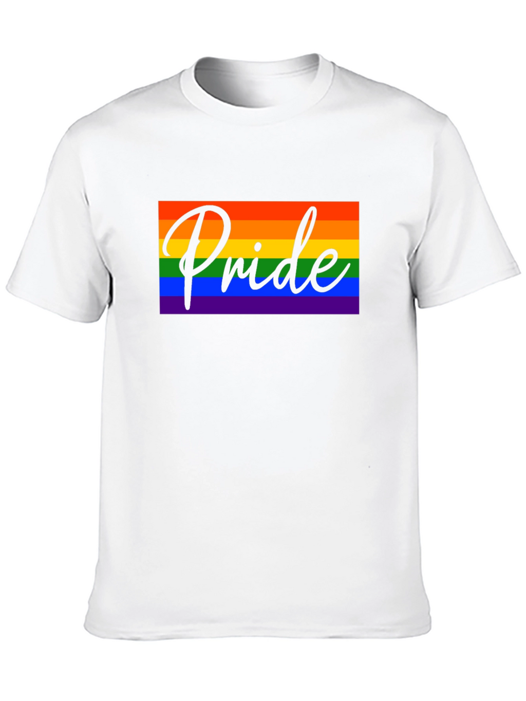 Pride Rainbow Graphic Tee - Black